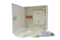 Шкаф кроссовый оптический настенный ШКОН, 8, SM, укомплектованный 8 ST/APC