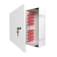 Шкаф кроссовый оптический настенный ШКОН, 48, SM, укомплектованный 48 ST/APC