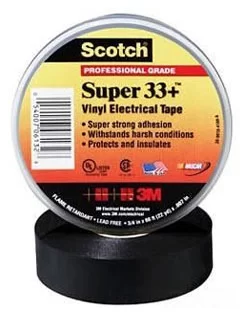 7000042541 Scotch Super 33+ изоляционная лента высшего класса, 19мм х 20м х 0,18мм