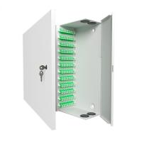 Шкаф кроссовый оптический настенный ШКОН, 96, SM, укомплектованный 192 LC/APC