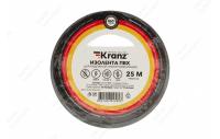 KR-09-2208 Изолента ПВХ KRANZ 19 мм х 25 м, серая, упаковка 5 роликов