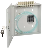 Кросс распределительный настенный КРН, 8, MM, укомплектованный 16 LC/PC