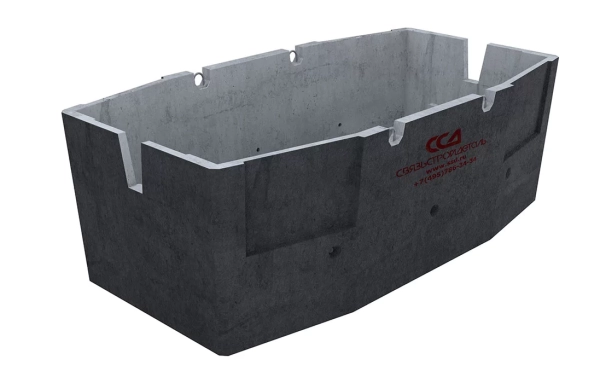 Колодец ККСр-5-80 ГЕК-ССД (В25) в двухслойной битумно-латексной гидроизоляции