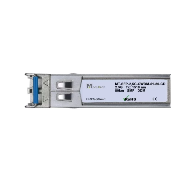 Модуль SFP CWDM 2,5 Гбит/с, 80 км, 1510 нм, SMF, LC