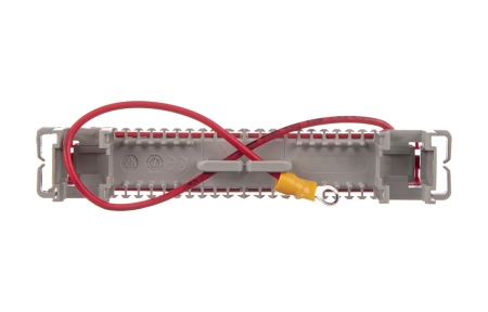 Плинт заземления универсальный ПВТ 10 пар, красный