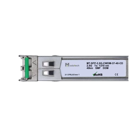Модуль SFP CWDM 2,5 Гбит/с, 40 км, 1370 нм, SMF, LC