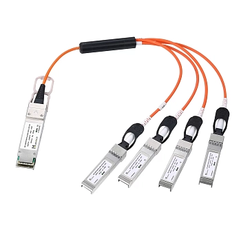 AOC кабель QSFP+ – 4xSFP+, 4×10 Гбит/с, 5 м