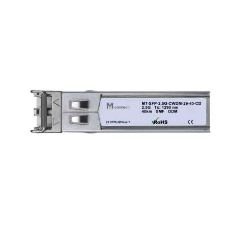 Модуль SFP CWDM 2,5 Гбит/с, 40 км, 1290 нм, SMF, LC