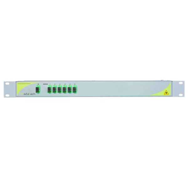 Делитель (сплиттер) 1×6, FBT, трёхоконный, Rack Unit