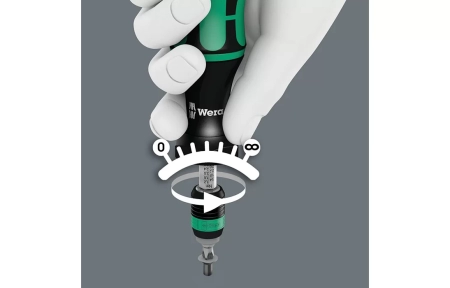 WE-074701	7441 Kraftform Отвёртка-битодержатель динамометрическая 1.20-3.00 Нм, патрон Rapidaptor, 1/4" D6.3/F6.3