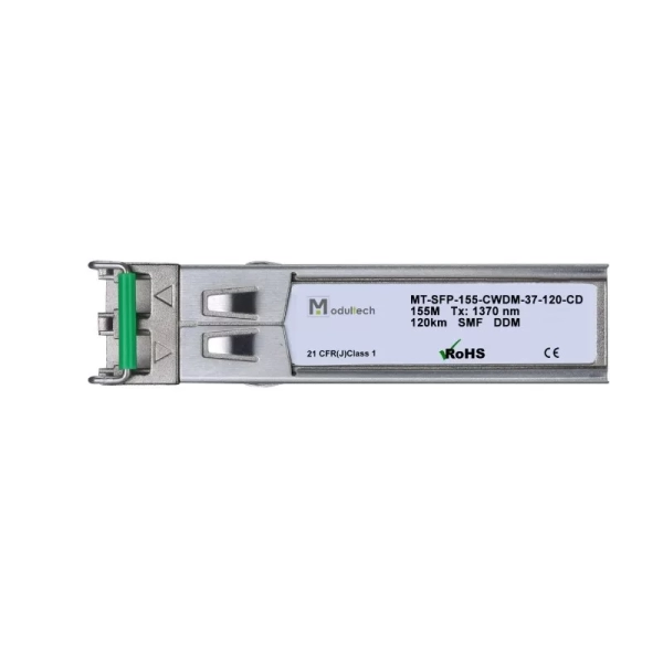 Модуль SFP CWDM 155 Мбит/с, 120 км, 1370 нм, SMF, LC