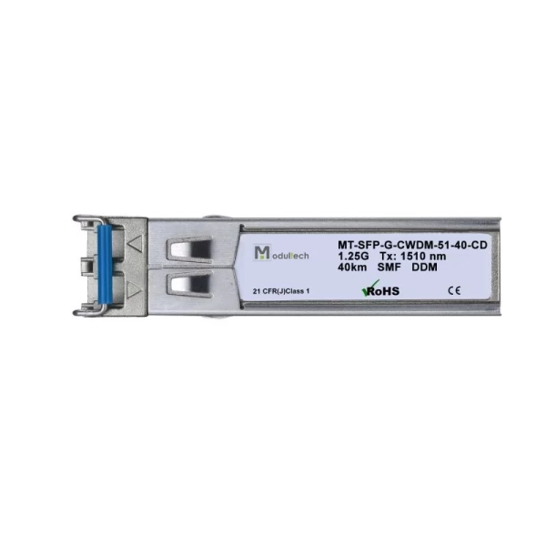 Модуль SFP CWDM 1,25 Гбит/с, 40 км, 1510 нм, SMF, LC