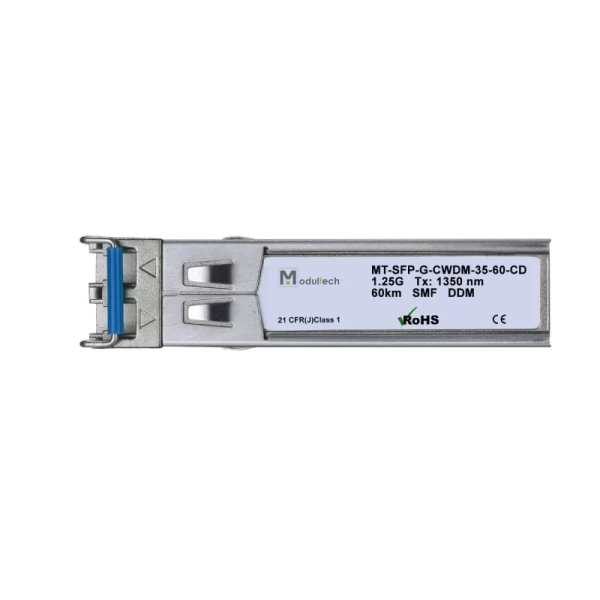 Модуль SFP CWDM 1,25 Гбит/с, 60 км, 1350 нм, SMF, LC