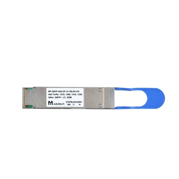 Модуль QSFP+ 40 Гбит/с, 20 км, 1270 / 1290 / 1310 / 1330 нм, SMF, LC
