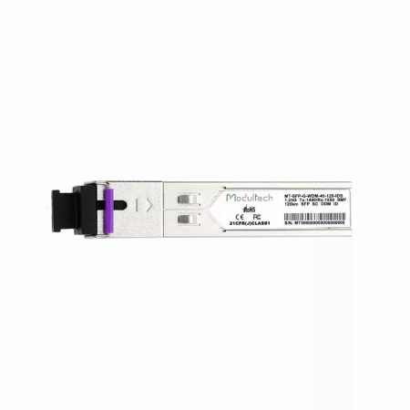 Industrial SFP WDM 1,25 Гбит/с, 120 км, 1490/1550 нм, SMF, SC