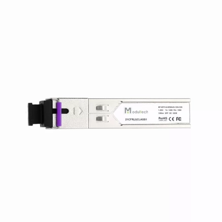 Модуль SFP WDM 1,25 Гбит/с, 120 км, 1490/1550 нм, SMF, SC