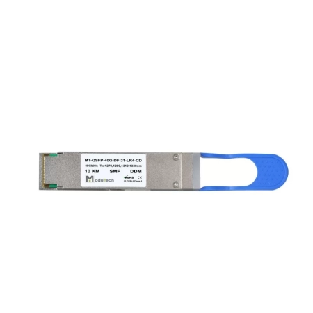 Модуль QSFP+ 40 Гбит/с, 10 км, 1270 / 1290 / 1310 / 1330 нм, SMF, LC
