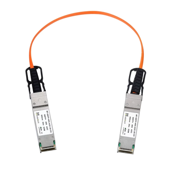AOC кабель QSFP+, 40 Гбит/с, 20 м