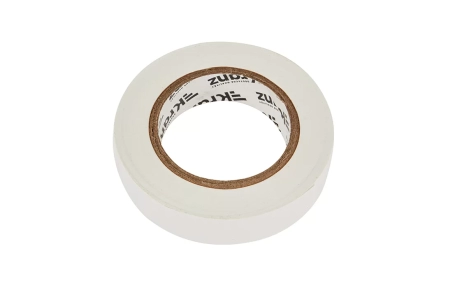 KR-09-2601 Изолента ПВХ KRANZ 15 мм х 20 м, белая, упаковка 10 роликов