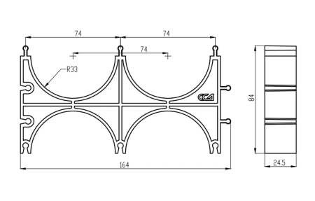 Кластер ССД-Пайп УльтраФ OD 63 мм  двойной