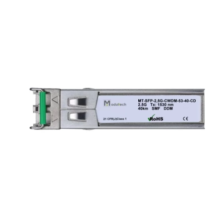 Модуль SFP CWDM 2,5 Гбит/с, 40 км, 1530 нм, SMF, LC