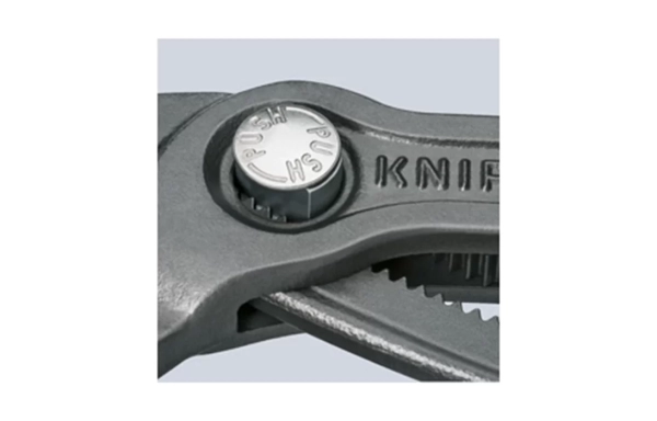 KN-8701250 COBRA® клещи переставные, зев 50 мм, длина 250 мм, фосфатированные, обливные ручки