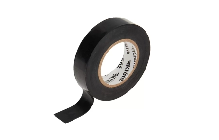 KR-09-2206 Изолента ПВХ KRANZ 19 мм х 25 м, черная, упаковка 5 роликов