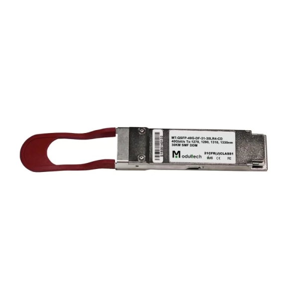 Модуль QSFP+ 40 Гбит/с, 30 км, 1270 / 1290 / 1310 / 1330 нм, SMF, LC