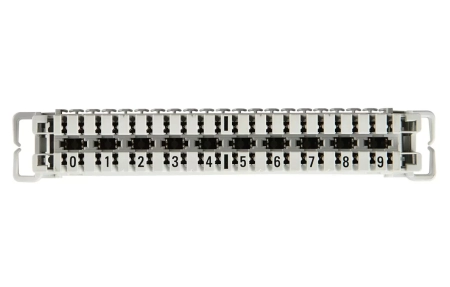 6089 1 102-06 LSA-PLUS Плинт 2/10, размыкаемые контакты, маркировка 0-9