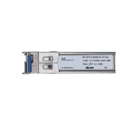 Модуль SFP WDM 1,25 Гбит/с, 10 км, 1310/1550 нм, SMF, LC