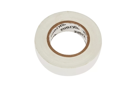 KR-09-2201 Изолента ПВХ KRANZ 19 мм х 25 м, белая, упаковка 5 роликов