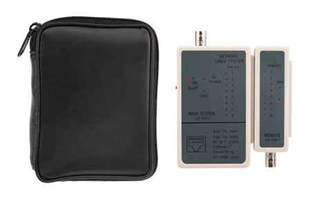 12-1001 Тестер кабеля RJ-45 + BNC 5248 REXANT