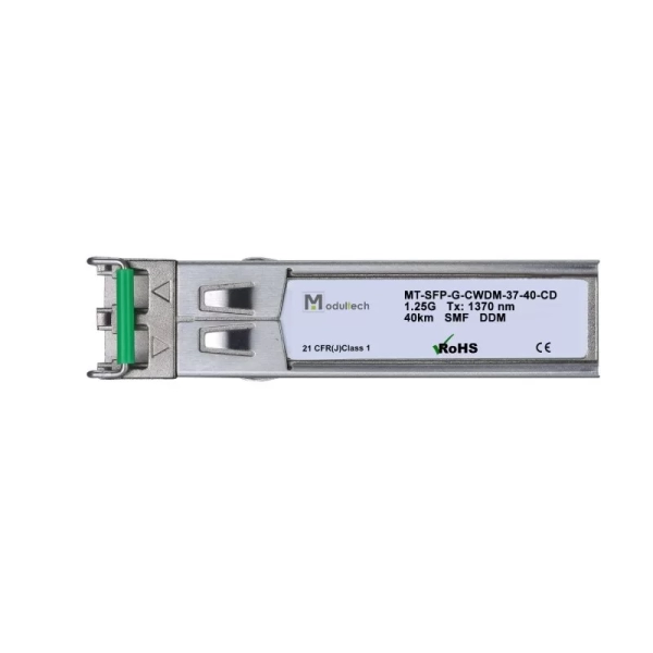 Модуль SFP CWDM 1,25 Гбит/с, 40 км, 1370 нм, SMF, LC