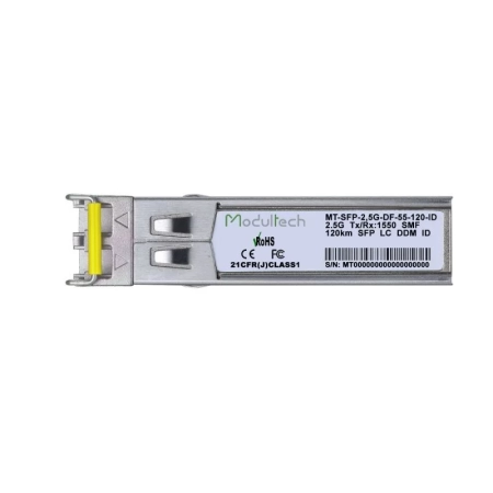 Industrial SFP 2,5 Гбит/с, 120 км, 1550 нм, SMF, LC